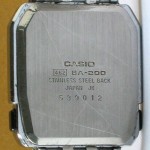 photo of casio-ba-200 back view