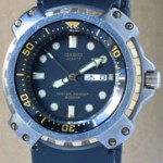 photo of vintage-casio-MD-703-diver-watch front view sm