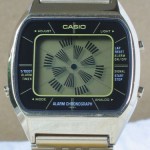 photo of casio-blue-thunder-gold-a201g front view 2