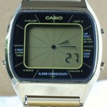 photo of casio-blue-thunder-gold-a201g front view 4