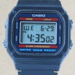 photo of vintage casio-Lithium-W-700 front view