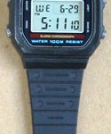 photo of vintage casio-Lithium-W-700 band view