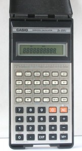 photo of vintage-casio-scientific-calculator-fx-100c front view