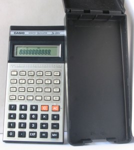 photo of vintage-casio-scientific-calculator-fx-100c both view