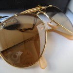 photo of NOS Ray-Ban 50th anniversary sunglasses 62mm. front view 1