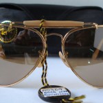 photo of NOS Ray-Ban 50th anniversary sunglasses 62mm. front view 2