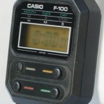 photo of vintage casio-f-100 side view 1