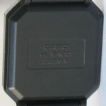 photo of vintage casio-f-100 back view