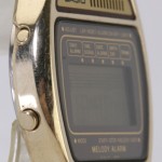 photo of vintage-casio-melody-alarm-gold-h104G side view 2