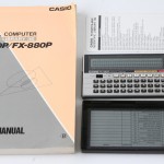photo of vintage-casio-fx-880p-calculator-manual