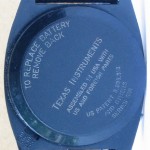 photo of vintage-texas-instruments-digital-watch-space-age-look back view