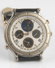 photo of-seiko-7T36-7A10-Age-of-Discovery-moon-phase front view sm